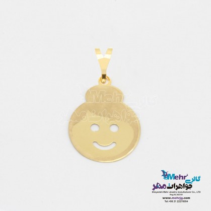 Gold pendant - child design-MM1954.